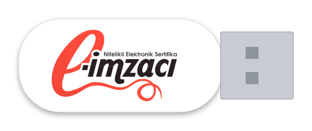 EİMZACI logolu e-imza USB token