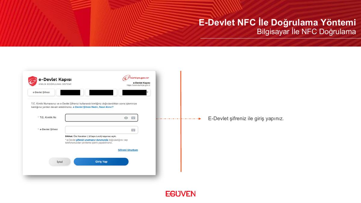 PC e-Devlet girişi