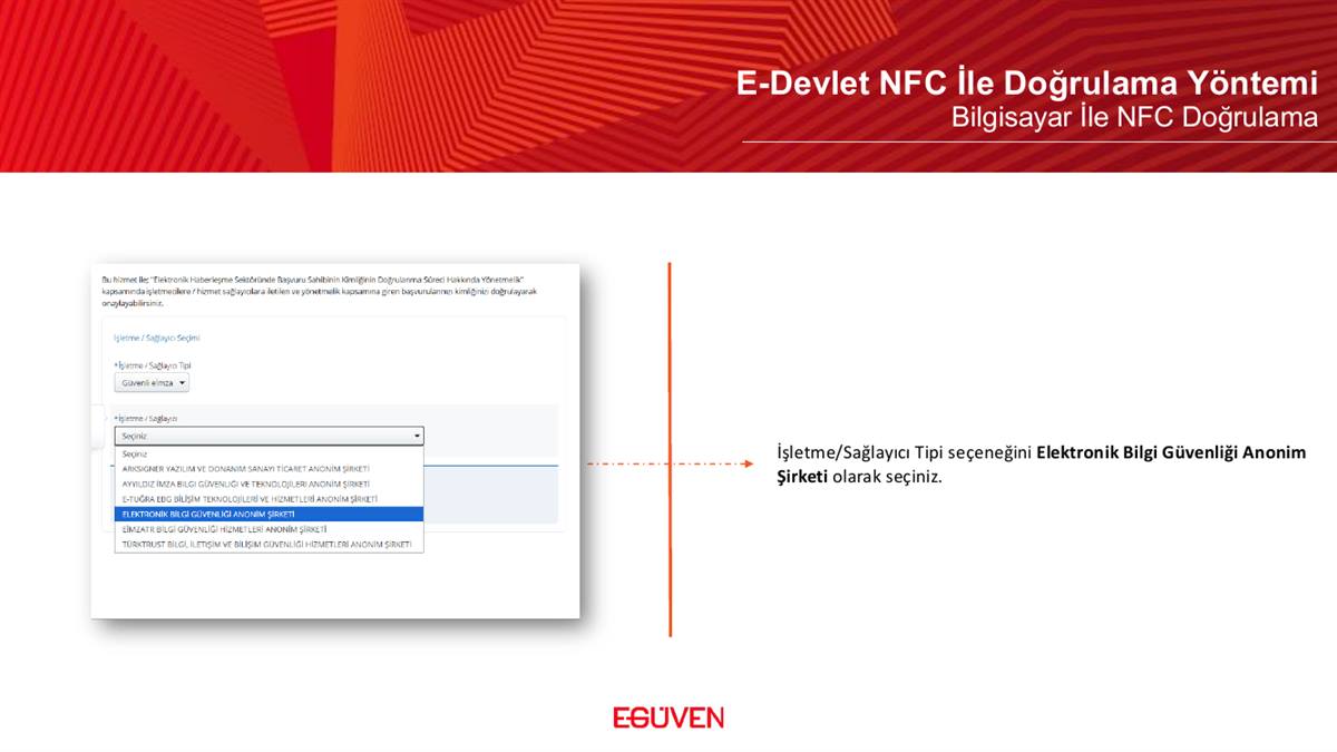 Elektronik Bilgi Güvenliği AŞ seçimi