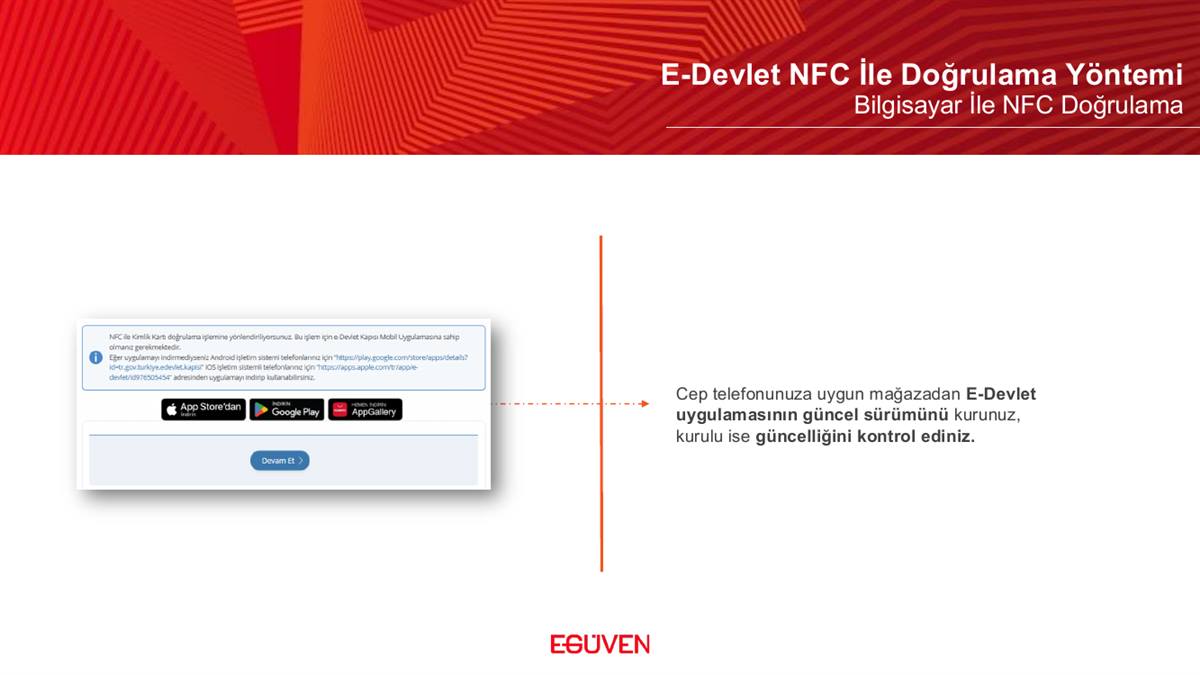 e-Devlet uygulaması kurulumu