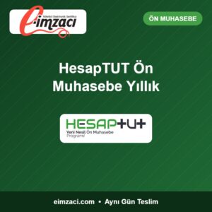 HesapTUT Ön Muhasebe Yıllık – EİMZACI ve HesapTUT logolu ürün görseli